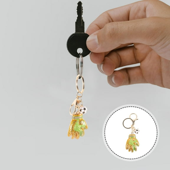 ETHZZLE 1Pack Metal Soccer Key Pendants For Backpacks And Tote Bags Unique Keychains Women