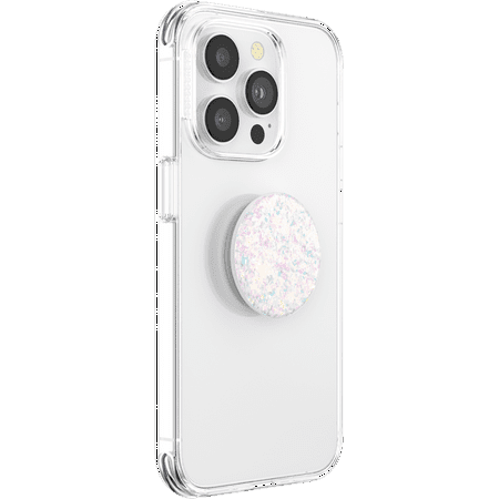 PopSockets - PopGrip Premium Cell Phone Grip & Stand - Iridescent Confetti White