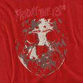 thumbnail image 2 of Friday The 13Th Rough Mask Women's T Shirt, Red, 2X-Large, 2 of 6
