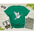thumbnail image 6 of Flying White Dove Pigeon Bird with Olive Branch Peace Symbol T-Shirt Dove Lover Gift T Shirt for Men Women Kids Boys Girls Graphic Tshirt, 6 of 8