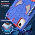thumbnail image 5 of Allytechgroup Case for Lenovo Tab M11 11" 2024 TB330FU, Rugged Case with Hidden Kickstand & Adjustable Shoulder Strap, Thickned Silicon Edges Shockproof Case, Blue+Red, 5 of 6