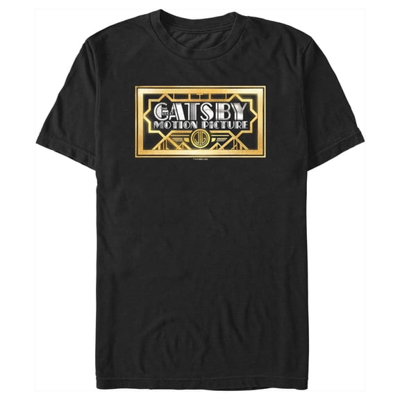 Men's The Great Gatsby Official Logo  Graphic Tee Black 2X Large