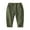 Army Green, variant on XBASW Kids Baby Boys Girls Chino Pants Solid Color Cargo Pants Toddler Elastic Waist Trousers with Pockets for Spring Autumn Summer 18M-5T