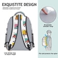 thumbnail image 4 of Excavator Themed Waterproof Backpack - Ergonomic Design with Breathable Straps, Spacious Compartments for College Students, 4 of 6
