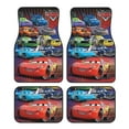 thumbnail image 1 of 4 Pieces Car Floor Mat Set Lightning McQueen Protection Full Sets Universal Fit for SUV Sedans Vans Trucks, 1 of 7
