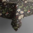 thumbnail image 5 of Brown Mushroom Daisy Dark Pattern Square Tablecloth,Waterproof Square Table Cover,Wipeable Spillproof Washable Table Cover for Home Kitchen Party Decor 42"X42"(107x107cm), 5 of 6