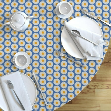 ditsy sateen tablecloth meadow