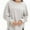 Gray, variant on Women Oversized Sweatshirts Crewneck Side Slit Pullover Long Sleeve Casual Tops