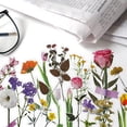 thumbnail image 4 of Zhuge 240 pegatinas de flores transparentes, pegatinas florales, pegatinas autoadhesivas de plástico, pegatinas de resina para hacer tarjetas, diarios, álbumes de cartas, 4 of 5