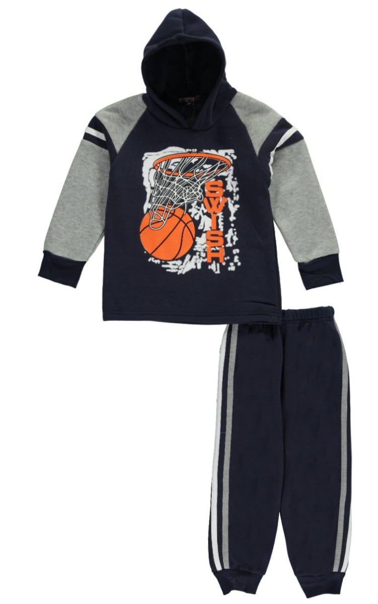 boys orange sweatsuit