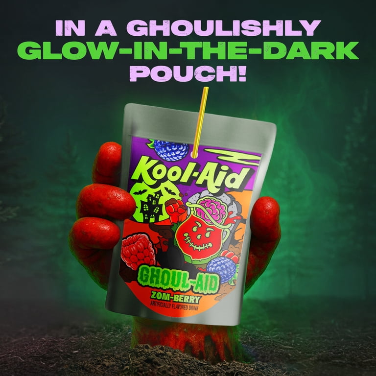 Kool-Aid Snow Day Brrr Berry Drink Pouches, 10 Ct, 6 oz, Vitamin C