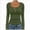 A147-AG, variant on Womens Henley Style Button Front Ribbed Long Sleeve Top,Fitted Casual Shirt
