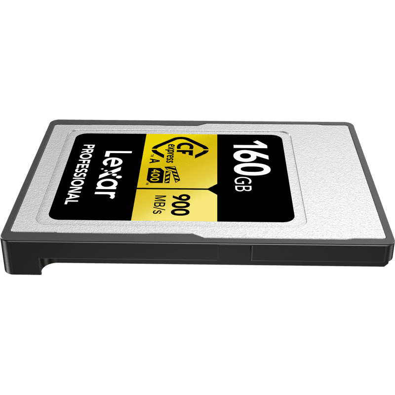 幻想的 Lexar Professional 160GB CFexpress タイプA ゴールドシリーズ メモリーカード 最大900MB/秒 映画品質  8Kビデオ 定格VPG 400 (LCAGOLD160G-RNENG) 通販