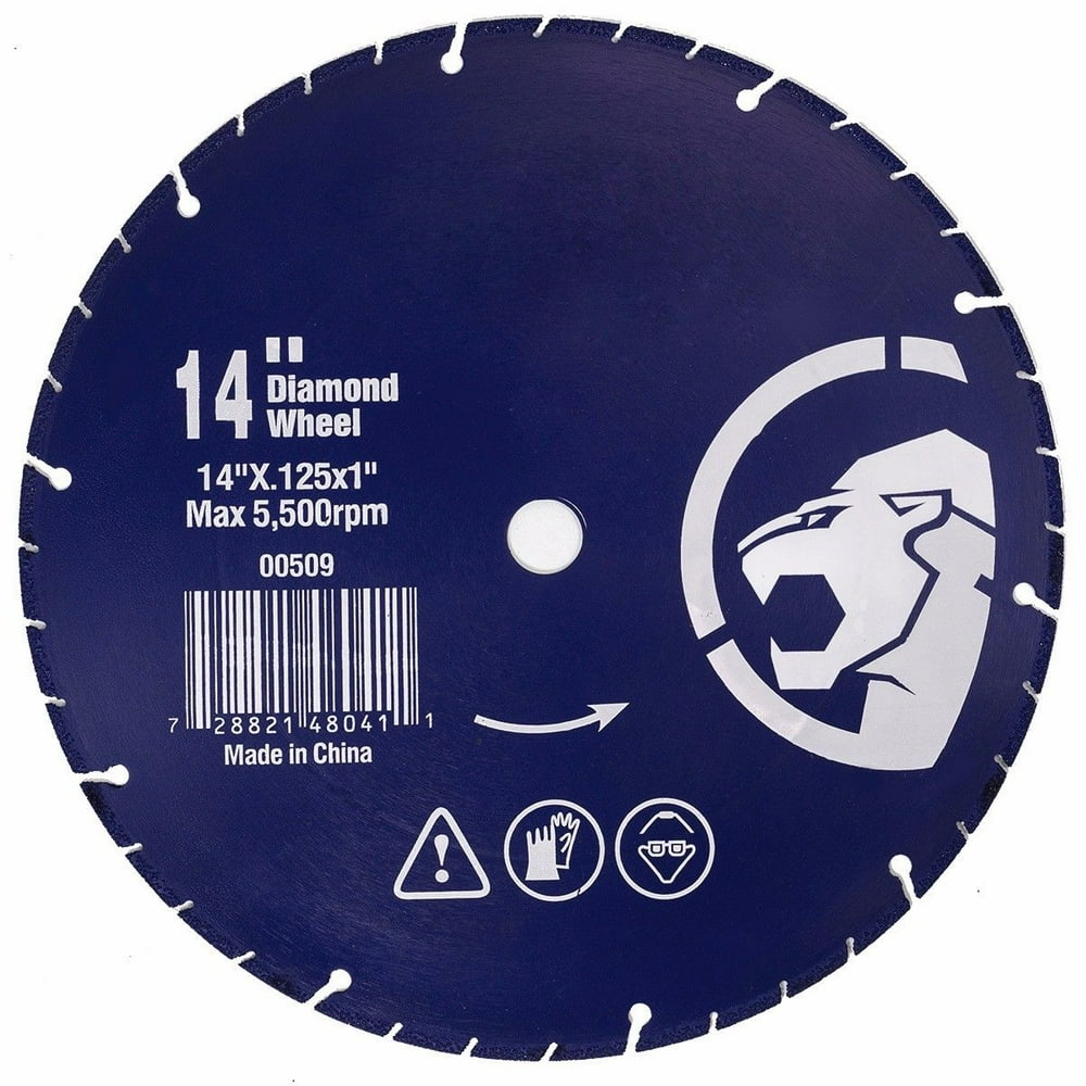 Stark 14" Premium MultiPurpose Diamond Metal Steel Iron Cut off Wheel Abrasive, 1" Arbor Ultra