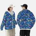 thumbnail image 4 of Balery Submarines And Whales Sudadera ligera de manga larga con capucha y protección solar UPF 50+ para hombre y mujer, ideal para pesca y running-Small, 4 of 7