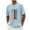 Light Blue, variant on JSheng Men's Short Sleeve Shirts on Print Round Neck Casual Fashion Short Sleeve Blouses Beige S