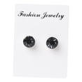 thumbnail image 3 of Pendientes magnéticos de cristal Pendientes de clip con clip de oreja de roca gris Sunnimix Pendientes con clip, 3 of 6