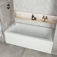 thumbnail image 3 of Streamline NAL-5320-WH 60 in. x 30 in. Acrylic Left-Hand Drain Alcove Bathtub in Glossy White With External Drain in Glossy White, 3 of 10