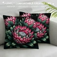thumbnail image 3 of JEUXUS Protea Flower Ultra Soft Cozy Farmhouse Pillowcase for Car Couch Bedroom White, 3 of 5