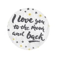 thumbnail image 2 of SIDONKU 60 inch Round Beach Towel Blanket I Love You to The Moon and Back Lettering Travel Circle Circular Towels Mat Tapestry Beach Throw, 2 of 2