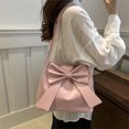 thumbnail image 5 of HUISZJ Bow Shoulder Bag, PU Tote Handbag, Underarm Bag Sling Bag for Work Travel Outdoor (Pink), 5 of 7