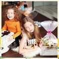 thumbnail image 4 of 80 Pcs 3 Sizes Shrink Wrap Bags for Gift Baskets 20" x 28" 16" 24" 14" 18" Clear plastic Heat Cellophane and 6 Color Pull Bows easter Christmas Packaging, 4 of 4
