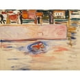 thumbnail image 2 of Edvard Munch 24x19 Black Ornate Framed Double Matted Museum Art Print Titled: The Drowning Child (1904), 2 of 5
