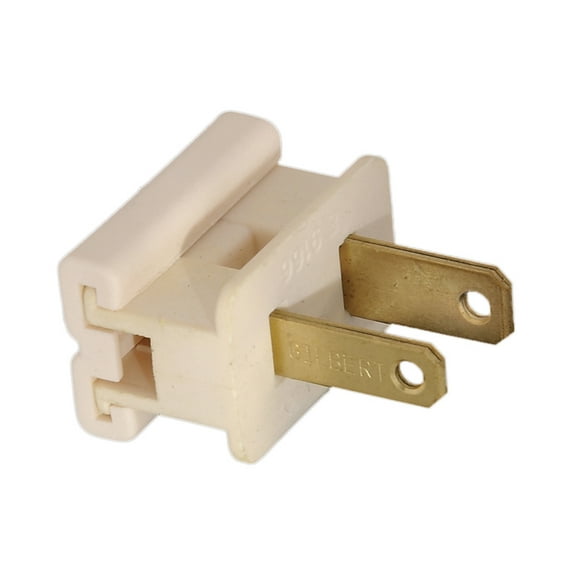 B&P Lamp® Ivory Gilbert Brand Snap-On Plug, For Spt-2 Lamp Cord