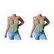 thumbnail image 2 of Chaleco con Escote en V profundo Qarigey camisola tirantes finos Top corto Sin espalda, 2 of 5