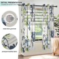 thumbnail image 3 of Yayeee Window Curtains Light Filtering 63"x42" Grommet Panel Pair Home Living Room Decor, Light Floral Pattern, 3 of 7