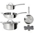 thumbnail image 3 of CoreClad 10-Piece Tri-Ply Stainless Steel Cookware Set with Induction Compatibility, 3 of 6