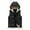Black, variant on Fleece Vest for Men Sleeveless Hooded Jackets Quilted Zip up Coats with Pockets Casual Trendy Outerwear