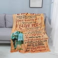 thumbnail image 3 of LHSHID Wedding Gifts for Her to My Wife Blanket from Husband Birthday Gift Ideas Christmas Romantic Valentine's Day Gift for My Wife Blanket Soft Cozy Flannel Throw Blanket 30"x40", 3 of 7