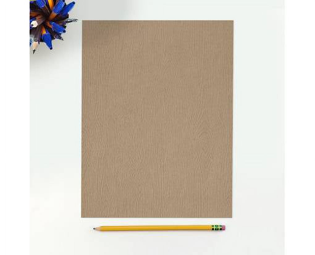 LUXPaper 8.5 x 11 Cardstock, 111 lb. Oak Woodgrain Brown, 50/Pack