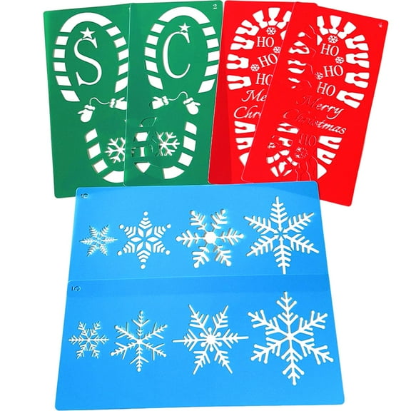 VERDANVERSE Reusable Stencil Sheets Stencil Assorted Color 6pcs PET