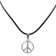 thumbnail image 1 of Cordón retro colgante paz collar charms cuero gargantilla negro collares colgantes, 1 of 2