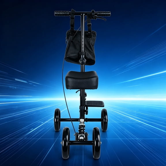 Arshin Knee Scooter,All Terrain Foldable Knee Scooter Walker,Disc Brake Knee Walker for Foot Injuries,Compact Crutches Alternative
