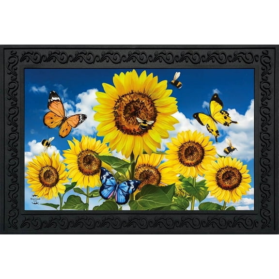 Briarwood Lane Sunflowers and Bees Summer Doormat