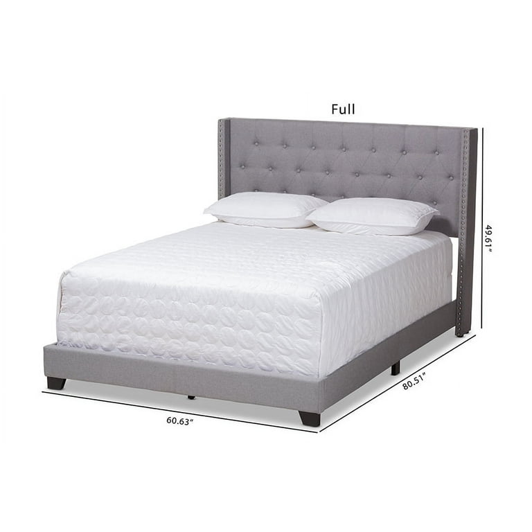 Baxton Studio Brookfield Modern and Contemporary Light Grey Fabric Twin Size Bed Baxton Studio Brookfield Modern and Contemporary Light Grey Fabric Twin Size Bed