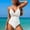 White, variant on Ayolanni Bodysuit Womens Swimsuits Sheer Black Modest V-Neck Solid One-Piece Teen Swimwear L
