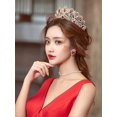 thumbnail image 2 of Women Luxurious Crystal Rhinestone Bridal Crown Princess Headpieces Girls Tiara Accessory With Comb, 2 of 4