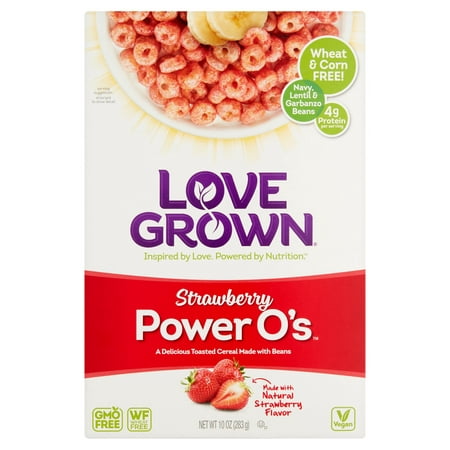 Love Grown Cereal Power O'S Strwbry,10 Oz (Pack Of