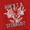 thumbnail image 2 of Looney Tunes Aint I A Stinker Women's T Shirt, Red, Medium, 2 of 6
