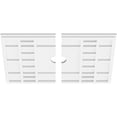 thumbnail image 6 of 28"W x 18 5/8"H x 2"ID x 9 3/4"C x 1"P Beaux Architectural Grade PVC Contemporary Ceiling Medallion, Two Piece, 6 of 7