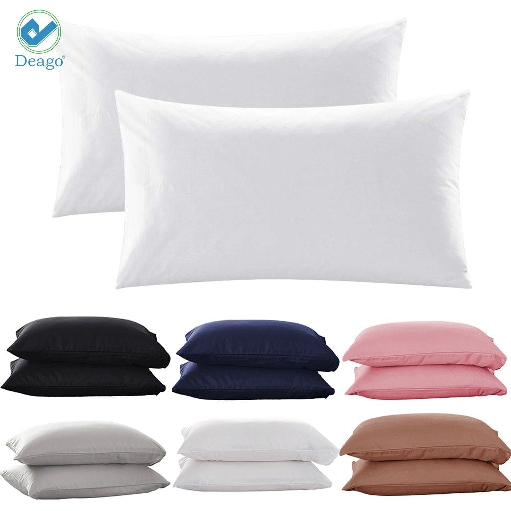 Deago Set of 2 Ultra Soft Microfiber Bed Pillow Case Pillow Covers with