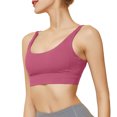 thumbnail image 3 of IWRICH Sports Bra for Women High Support Strappy Sports Bra Moulded Cup High Impact Workout Tops Watermelon Red M, 3 of 6