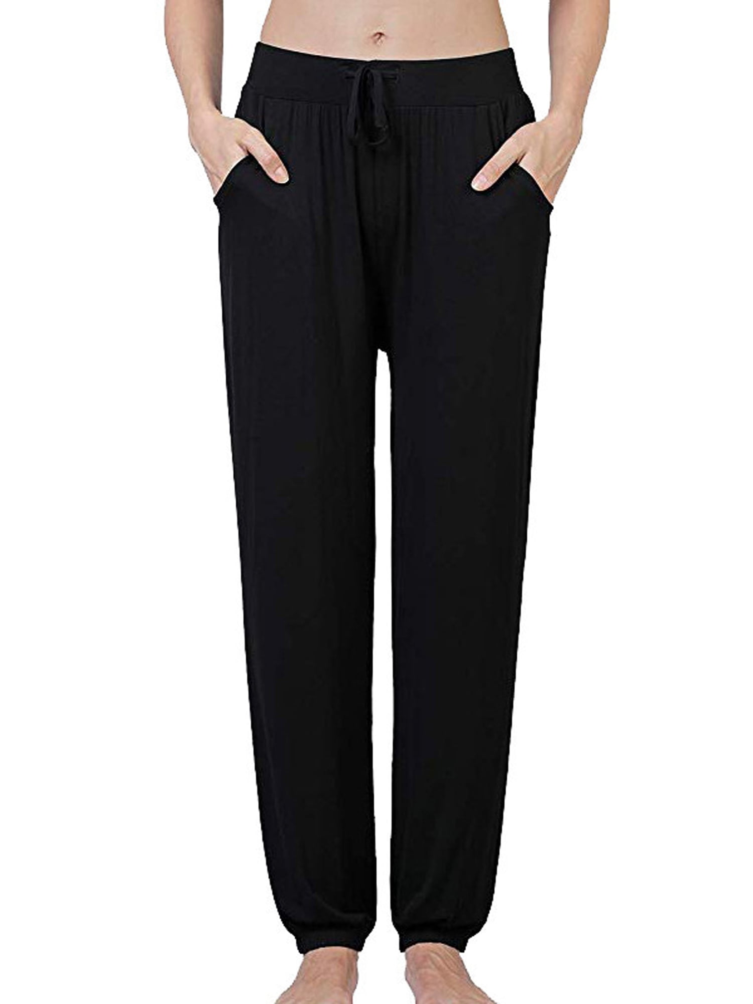 solid black joggers
