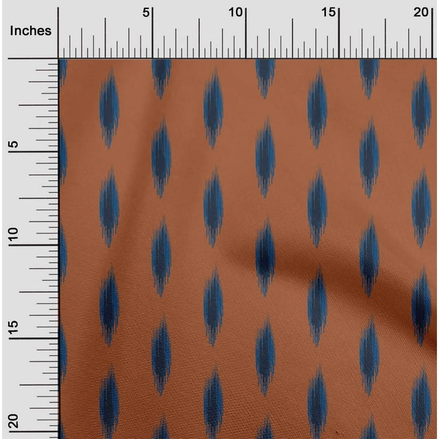 oneOone Polyester Lycra Fabric Abstract Ikat Print Sewing Fabric BTY 56 Inch Wide