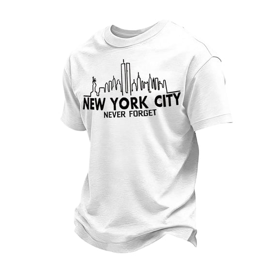 Never Forget 911 25th Anniversary T Shirts Men Patriotic Memorial Graphic Tee Courage Hope Patriotic 9/11 Memorial Shirts