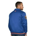 thumbnail image 3 of Men's Tommy Jeans Blue New York Knicks Jacob Chain Stitch Applique Full-Snap Varsity Jacket, 3 of 3